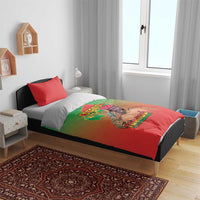 I Stand With Traore Bedding Set Burkina Faso Flag Map - African Pattern