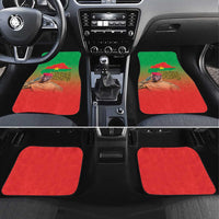I Stand With Traore Car Mats Burkina Faso Flag Map - African Pattern