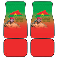 I Stand With Traore Car Mats Burkina Faso Flag Map - African Pattern