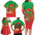 I Stand With Traore Family Matching Long Sleeve Bodycon Dress and Hawaiian Shirt Burkina Faso Flag Map - African Pattern