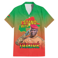 I Stand With Traore Family Matching Mermaid Dress and Hawaiian Shirt Burkina Faso Flag Map - African Pattern