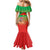 I Stand With Traore Family Matching Mermaid Dress and Hawaiian Shirt Burkina Faso Flag Map - African Pattern