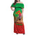 I Stand With Traore Family Matching Off Shoulder Maxi Dress and Hawaiian Shirt Burkina Faso Flag Map - African Pattern