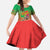 I Stand With Traore Family Matching Short Sleeve Bodycon Dress and Hawaiian Shirt Burkina Faso Flag Map - African Pattern