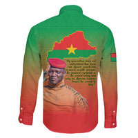 I Stand With Traore Family Matching Summer Maxi Dress and Hawaiian Shirt Burkina Faso Flag Map - African Pattern