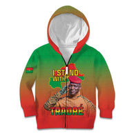 I Stand With Traore Kid Hoodie Burkina Faso Flag Map - African Pattern