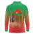 I Stand With Traore Long Sleeve Polo Shirt Burkina Faso Flag Map - African Pattern