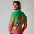 I Stand With Traore Long Sleeve Polo Shirt Burkina Faso Flag Map - African Pattern