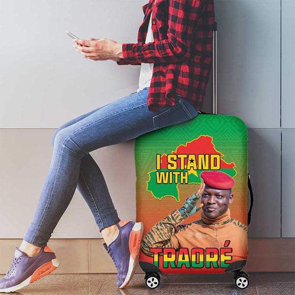 Burkina Faso Football Custom Luggage Cover Go Stallions LT15 main image 1