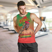 I Stand With Traore Men Tank Top Burkina Faso Flag Map - African Pattern
