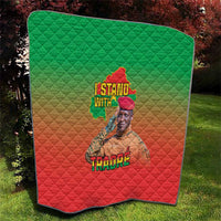 I Stand With Traore Quilt Burkina Faso Flag Map - African Pattern