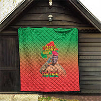 I Stand With Traore Quilt Burkina Faso Flag Map - African Pattern
