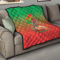 I Stand With Traore Quilt Burkina Faso Flag Map - African Pattern