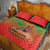 I Stand With Traore Quilt Bed Set Burkina Faso Flag Map - African Pattern