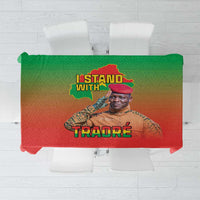 I Stand With Traore Tablecloth Burkina Faso Flag Map - African Pattern