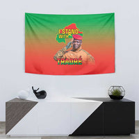 I Stand With Traore Tapestry Burkina Faso Flag Map - African Pattern