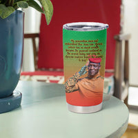 I Stand With Traore Tumbler Cup Burkina Faso Flag Map - African Pattern
