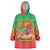 I Stand With Traore Wearable Blanket Hoodie Burkina Faso Flag Map - African Pattern