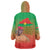 I Stand With Traore Wearable Blanket Hoodie Burkina Faso Flag Map - African Pattern