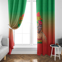 I Stand With Traore Window Curtain Burkina Faso Flag Map - African Pattern