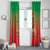 I Stand With Traore Window Curtain Burkina Faso Flag Map - African Pattern