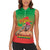I Stand With Traore Women Sleeveless Polo Shirt Burkina Faso Flag Map - African Pattern