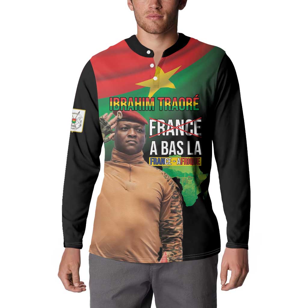 Traore Burkina Faso Button Sweatshirt A Bas La France - Afrique