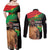 Traore Burkina Faso Couples Matching Off Shoulder Maxi Dress and Long Sleeve Button Shirt A Bas La France - Afrique
