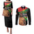 Traore Burkina Faso Couples Matching Puletasi and Long Sleeve Button Shirt A Bas La France - Afrique