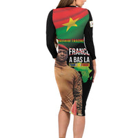 Traore Burkina Faso Family Matching Long Sleeve Bodycon Dress and Hawaiian Shirt A Bas La France - Afrique