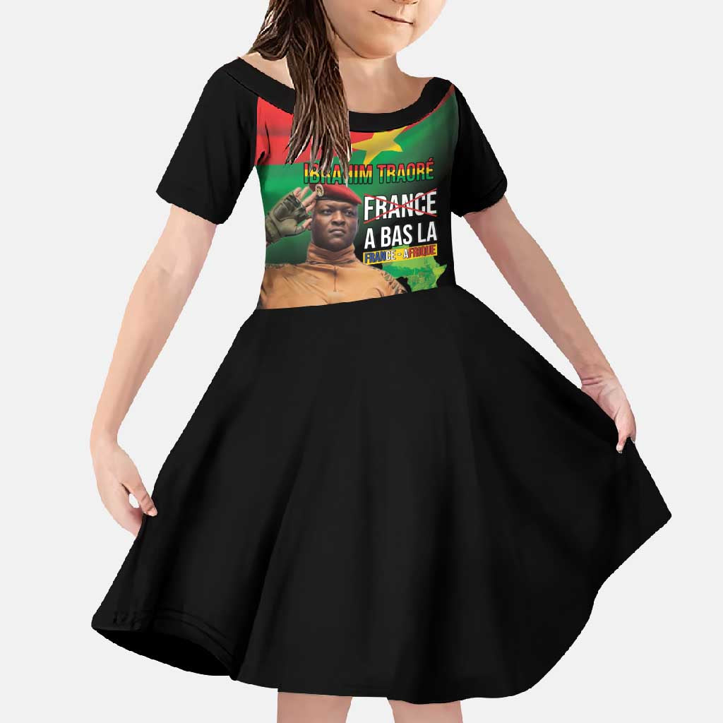 Traore Burkina Faso Family Matching Off Shoulder Maxi Dress and Hawaiian Shirt A Bas La France - Afrique