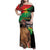 Traore Burkina Faso Family Matching Off Shoulder Maxi Dress and Hawaiian Shirt A Bas La France - Afrique