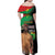 Traore Burkina Faso Family Matching Off Shoulder Maxi Dress and Hawaiian Shirt A Bas La France - Afrique
