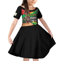 Traore Burkina Faso Family Matching Off Shoulder Short Dress and Hawaiian Shirt A Bas La France - Afrique