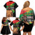 Traore Burkina Faso Family Matching Off Shoulder Short Dress and Hawaiian Shirt A Bas La France - Afrique