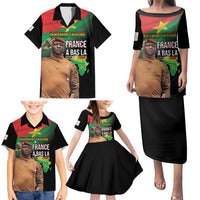 Traore Burkina Faso Family Matching Puletasi and Hawaiian Shirt A Bas La France - Afrique