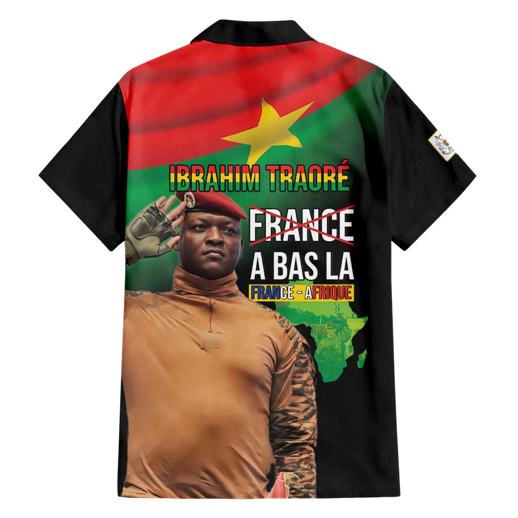 Traore Burkina Faso Family Matching Short Sleeve Bodycon Dress and Hawaiian Shirt A Bas La France - Afrique