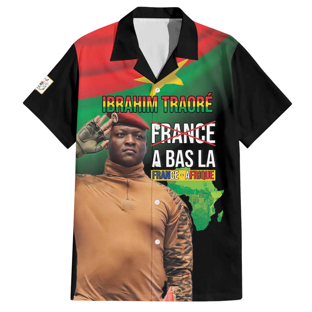 Traore Burkina Faso Hawaiian Shirt A Bas La France - Afrique