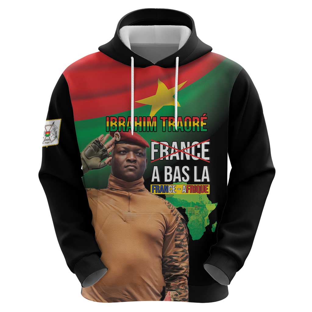 Traore Burkina Faso Hoodie A Bas La France - Afrique