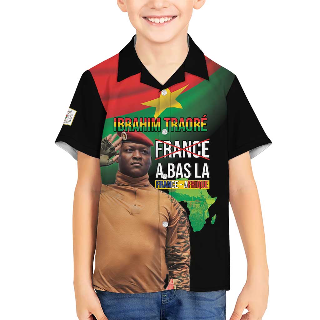 Traore Burkina Faso Kid Hawaiian Shirt A Bas La France - Afrique