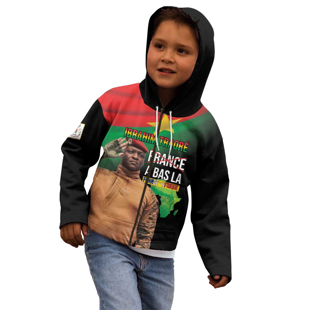 Traore Burkina Faso Kid Hoodie A Bas La France - Afrique
