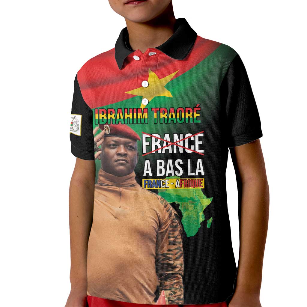 Traore Burkina Faso Kid Polo Shirt A Bas La France - Afrique