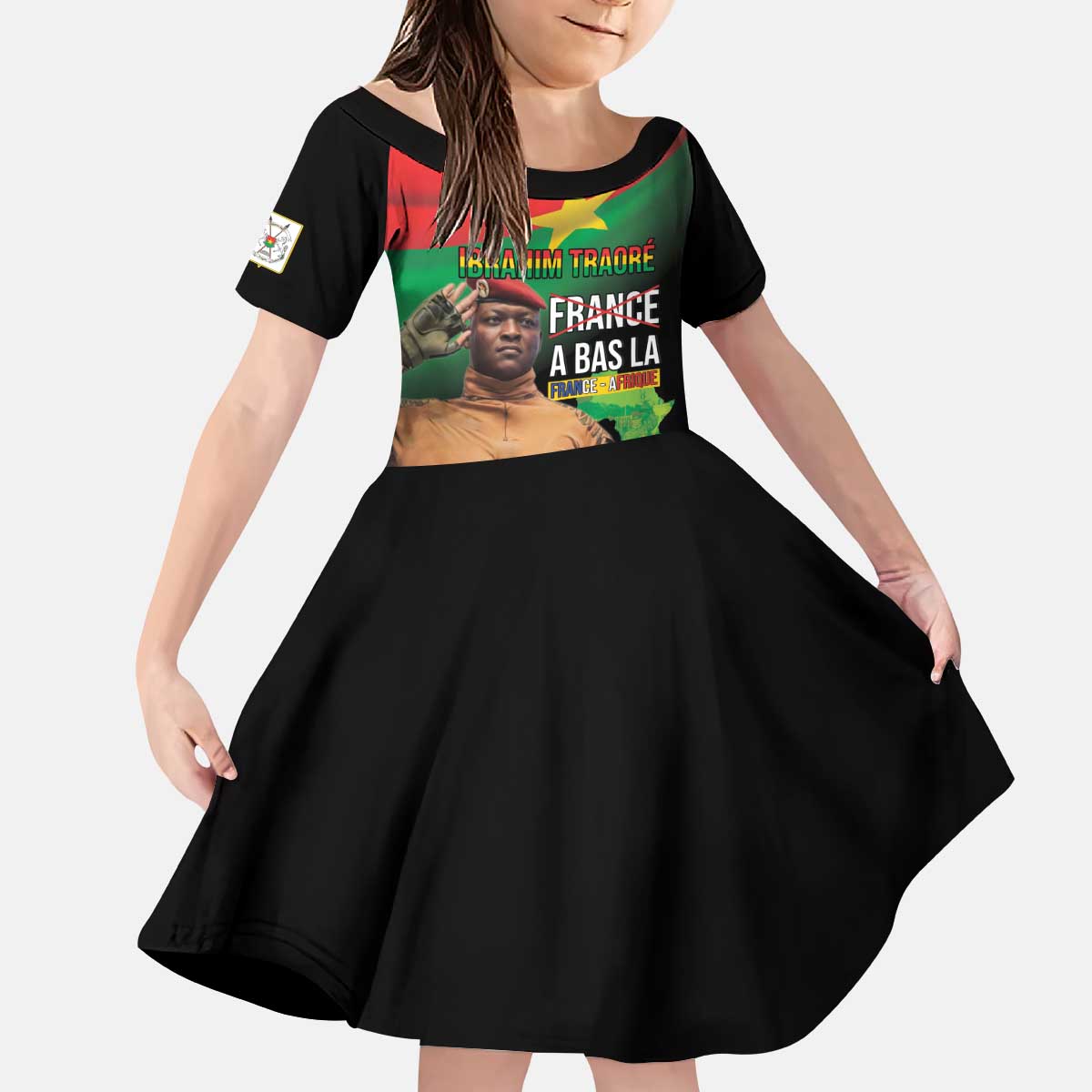 Traore Burkina Faso Kid Short Sleeve Dress A Bas La France - Afrique