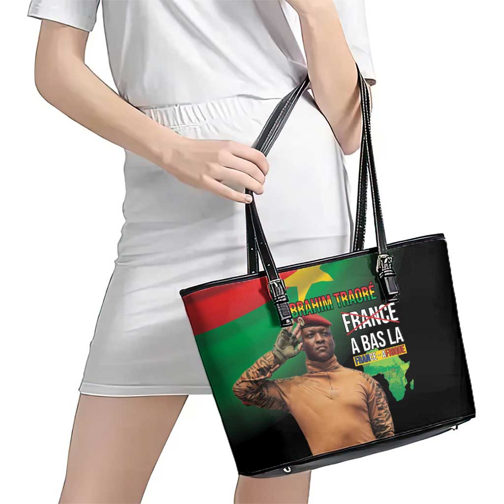 Traore Burkina Faso Leather Tote Bag A Bas La France - Afrique