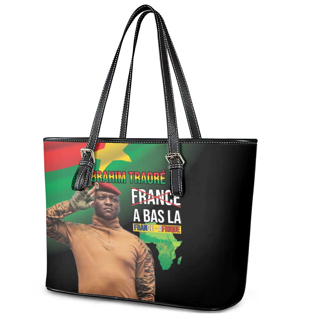 Traore Burkina Faso Leather Tote Bag A Bas La France - Afrique