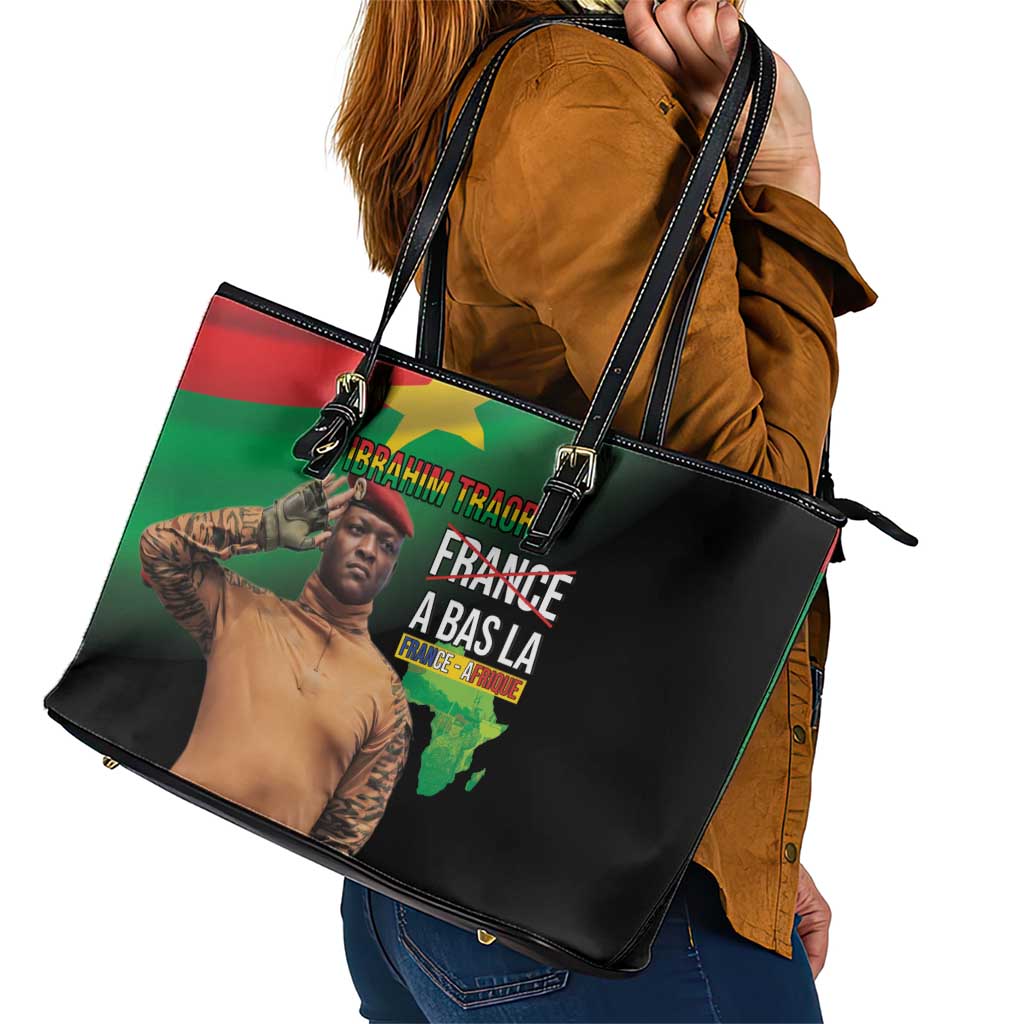 Traore Burkina Faso Leather Tote Bag A Bas La France - Afrique