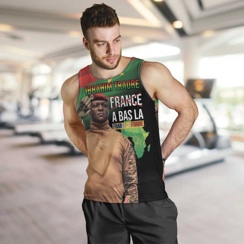 Traore Burkina Faso Men Tank Top A Bas La France - Afrique