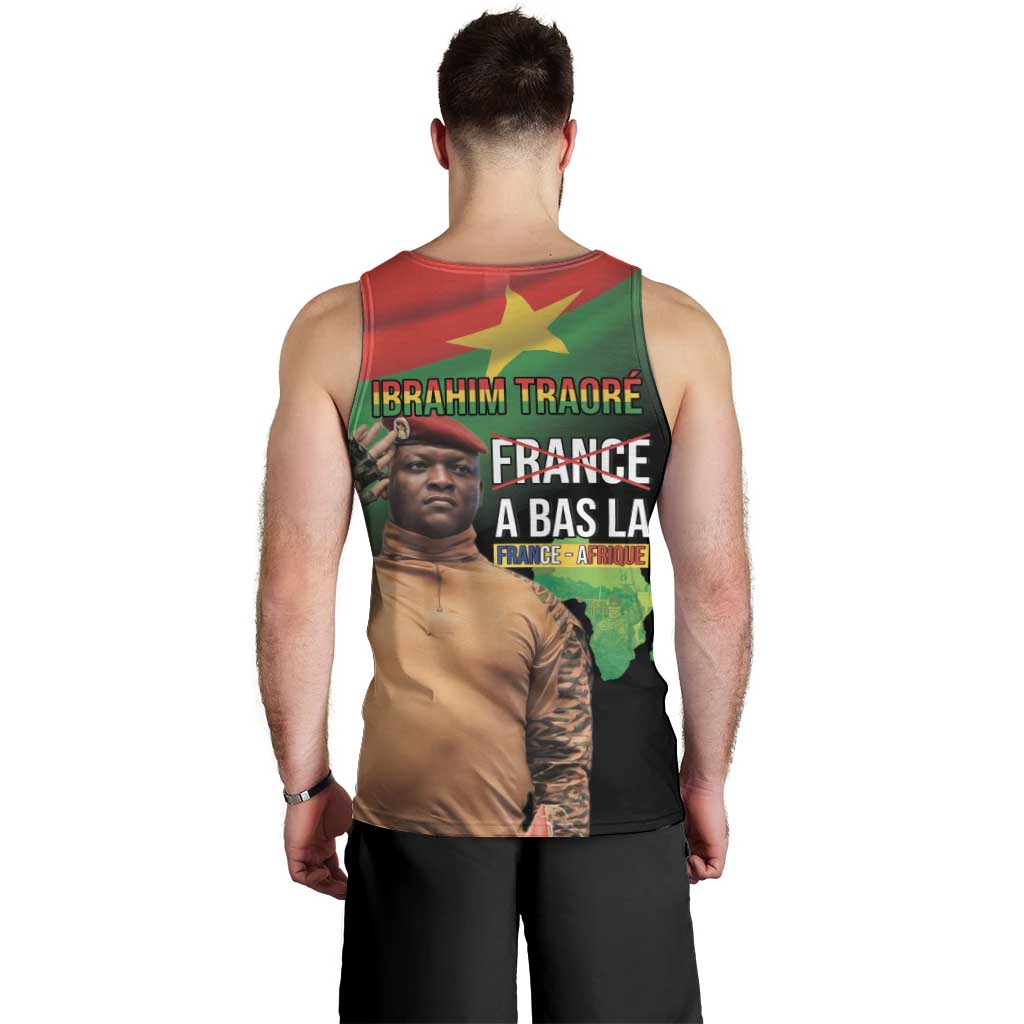 Traore Burkina Faso Men Tank Top A Bas La France - Afrique
