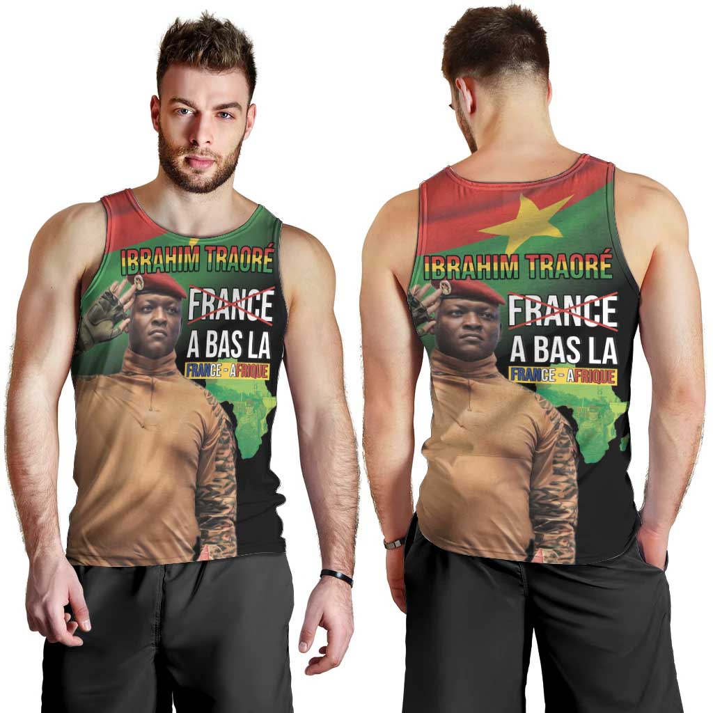 Traore Burkina Faso Men Tank Top A Bas La France - Afrique