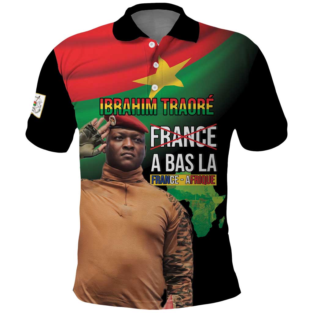 Traore Burkina Faso Polo Shirt A Bas La France - Afrique